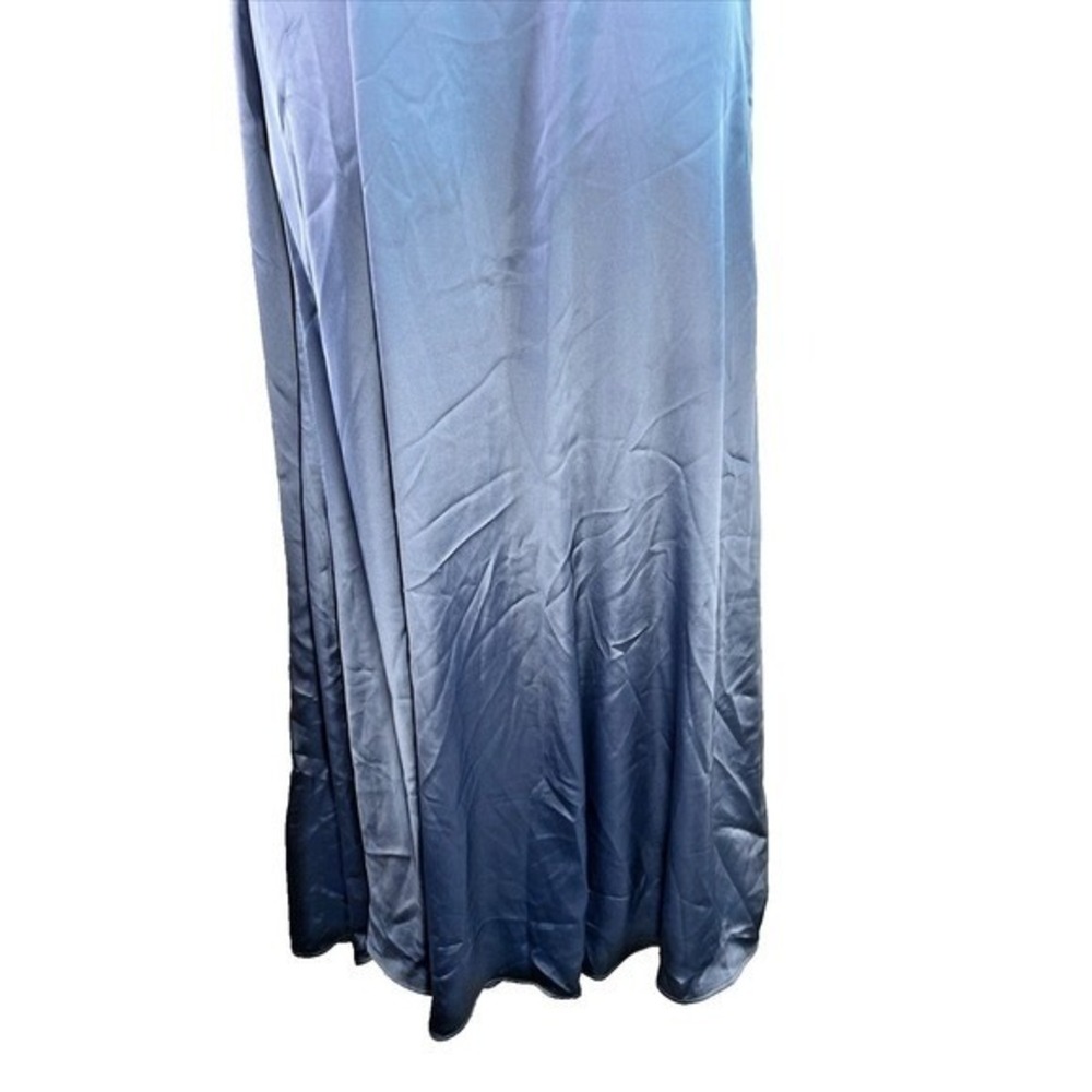 Lulus Satin High Neck‎ Bridesmaid Dress XS | Flowy A-Line Wedding Formal - Picture 14 of 16